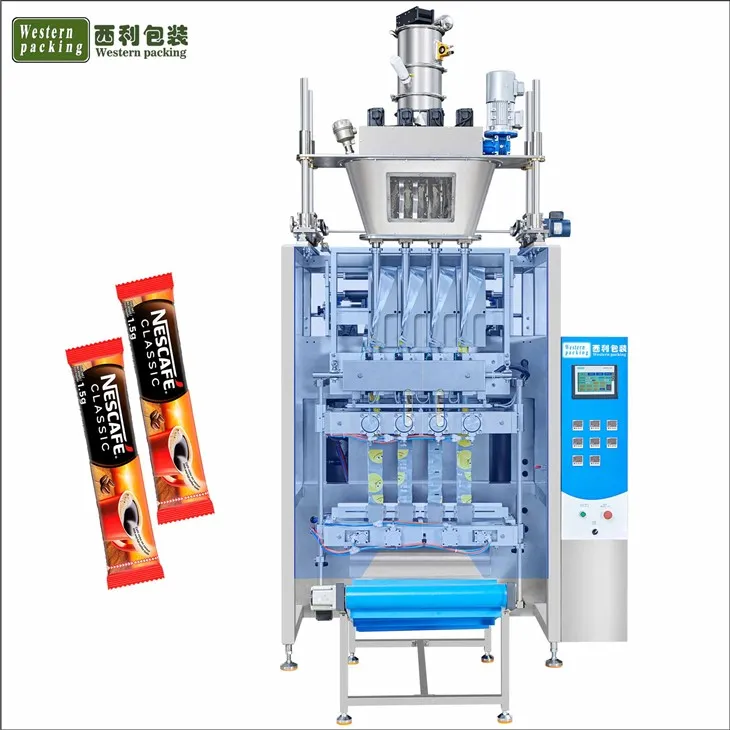 Mașină de umplut pliculețe cu pudră de cafea de 2 grame