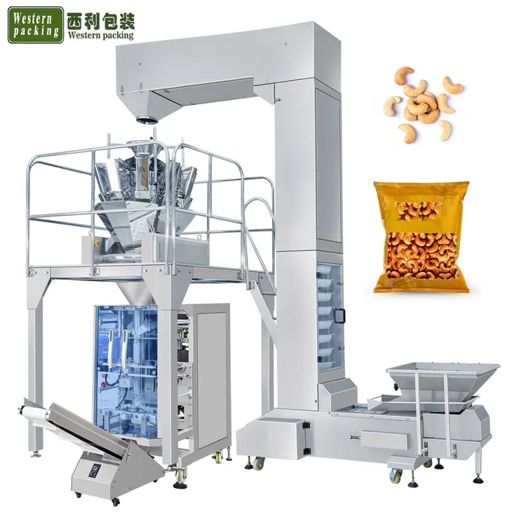 Mașină de ambalat de umplere cu nuci de caju Azot