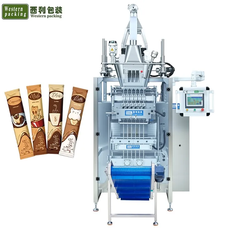 Mașină de ambalat pliculețe cu pulbere